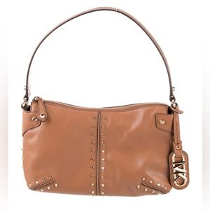 NEW: Michael Kors Astor Studded Shoulder Pochette Bag